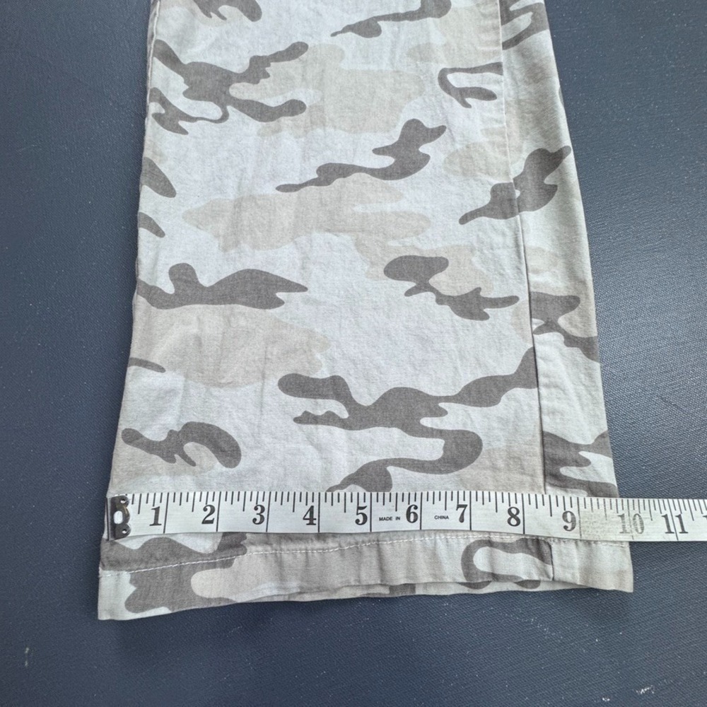 RSQ Camo Cargo Pants Women's XS Tan Beige Utility Straight Leg Cotton Workwear - Picture 8 of 11